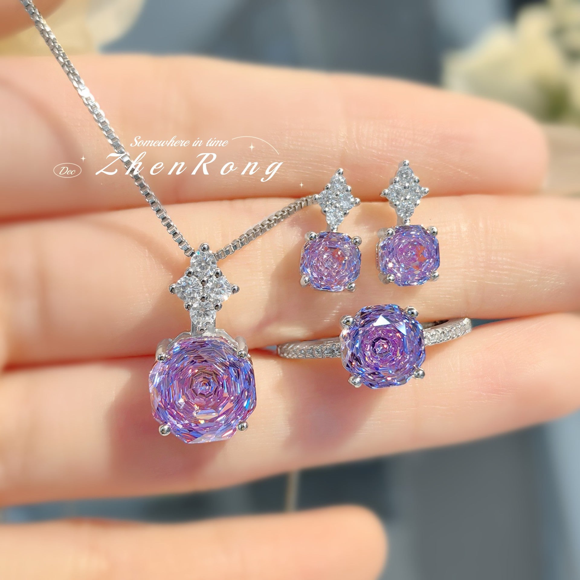 Fashion light luxury star anise rose color treasure series