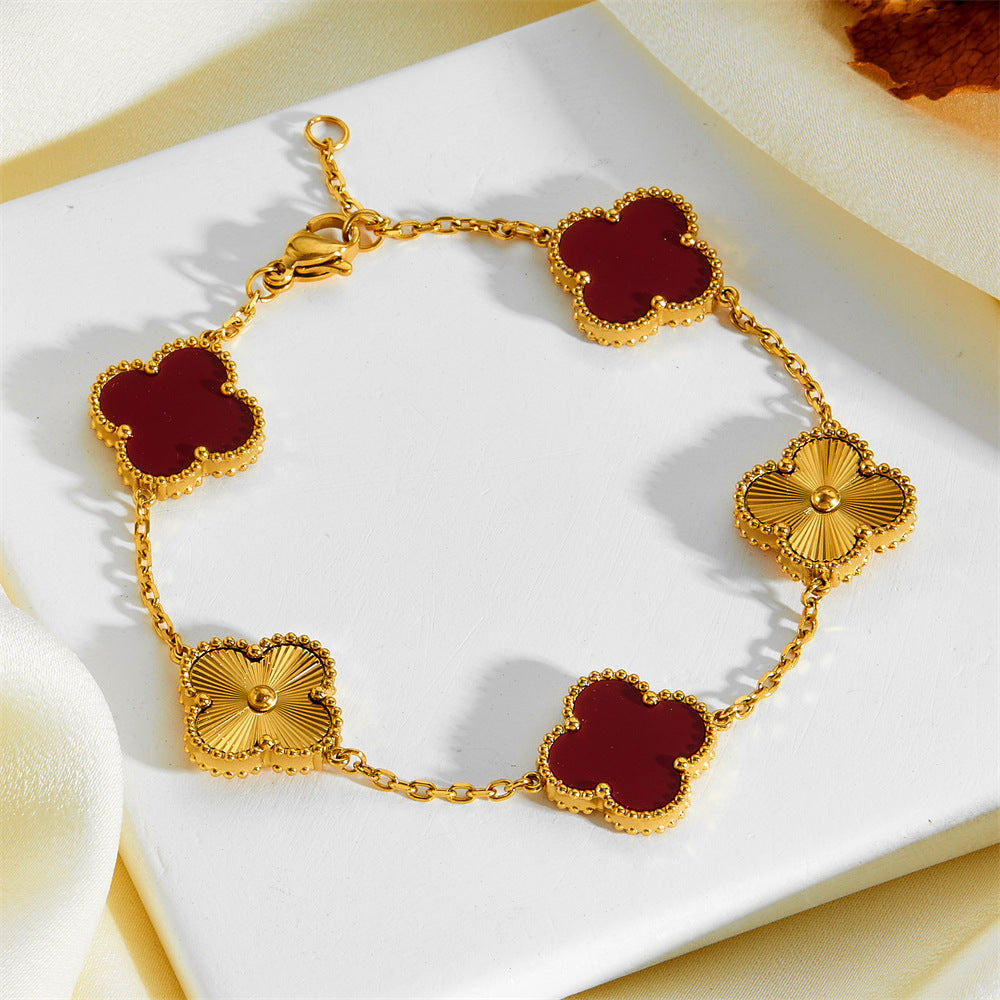 Fashion four-leaf clover bracelet necklace series