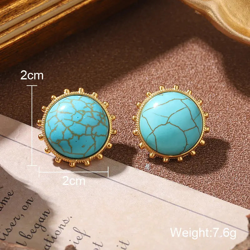 Boucles d'oreilles clous fantaisie médiévales, série