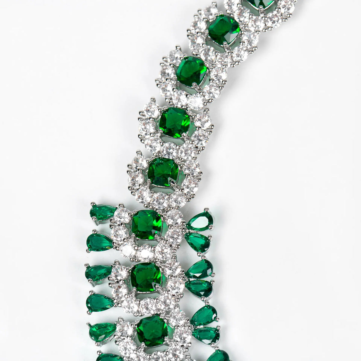Ensemble collier et boucles d'oreilles de luxe en cristal jaune pour soirée de gala
