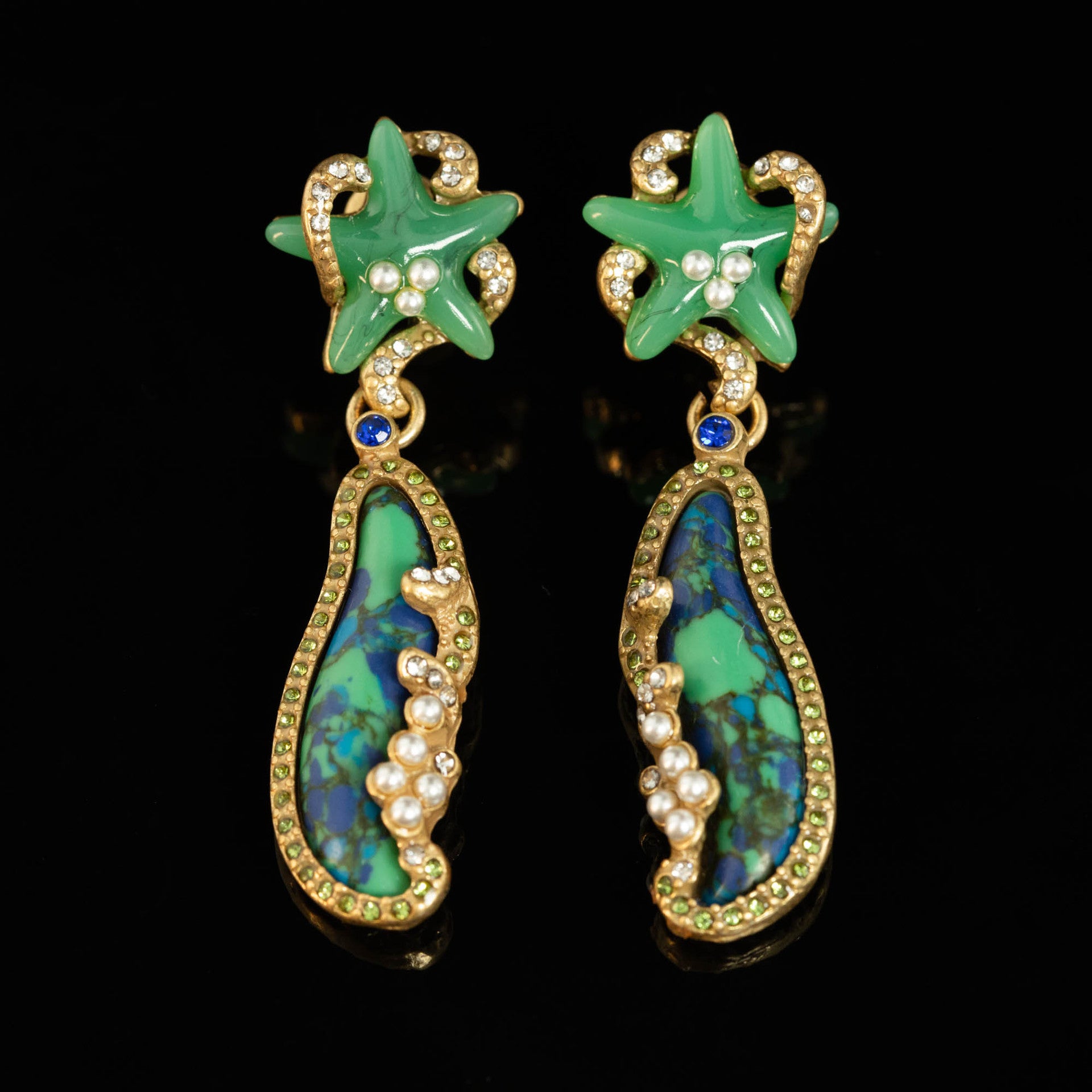 Fashion medieval retro niche earrings series