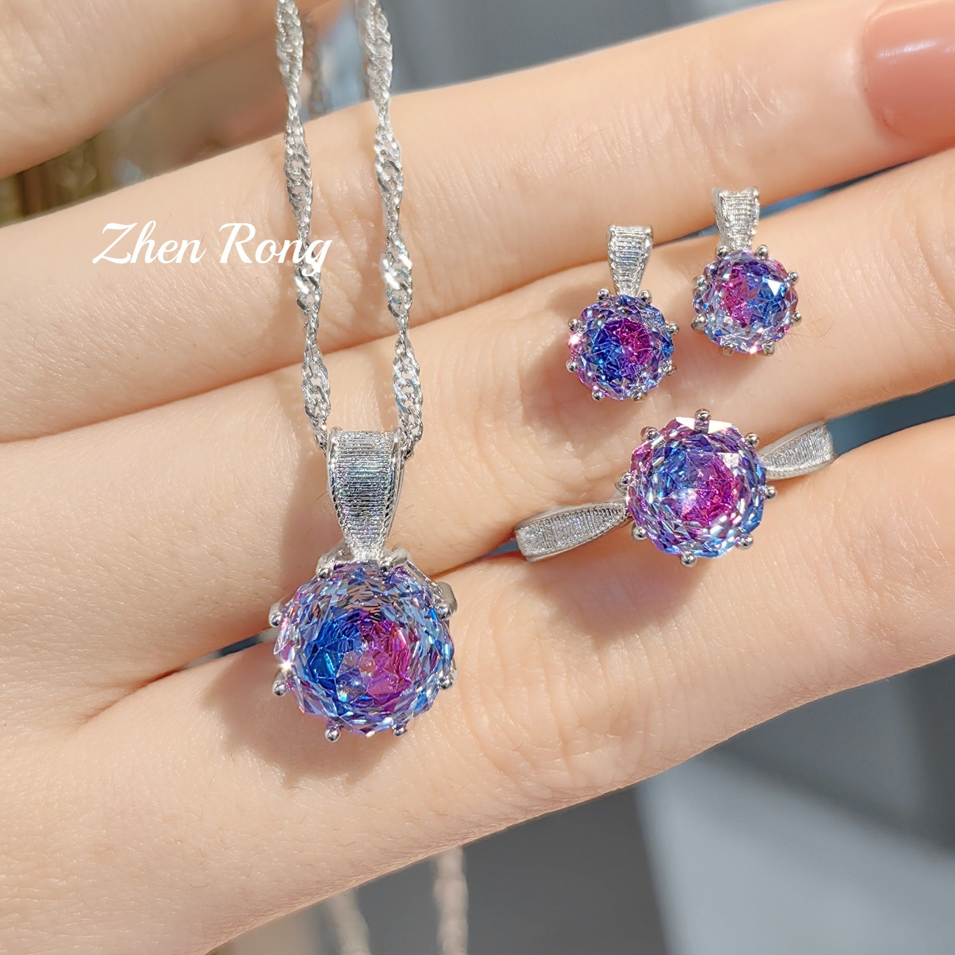 Light luxury brushed rose color treasure series