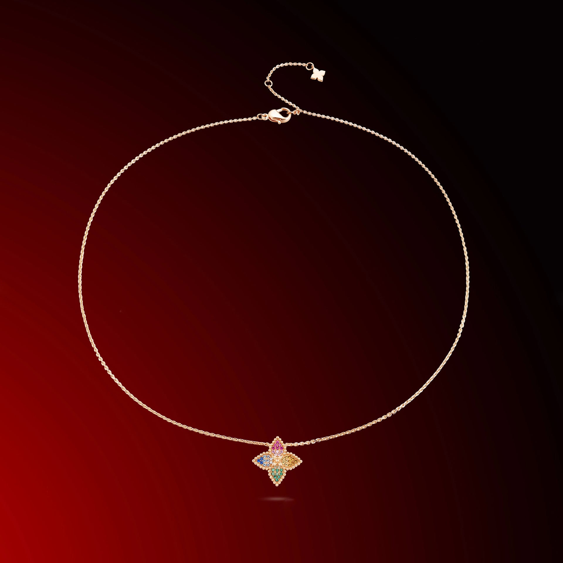 Light Luxury Color Dopamine Presbyopia Necklace Set