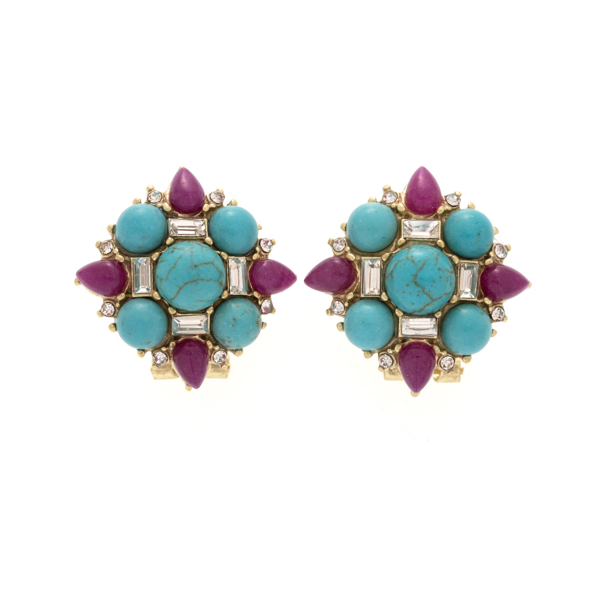 Fashion medieval creative niche design retro earrings set