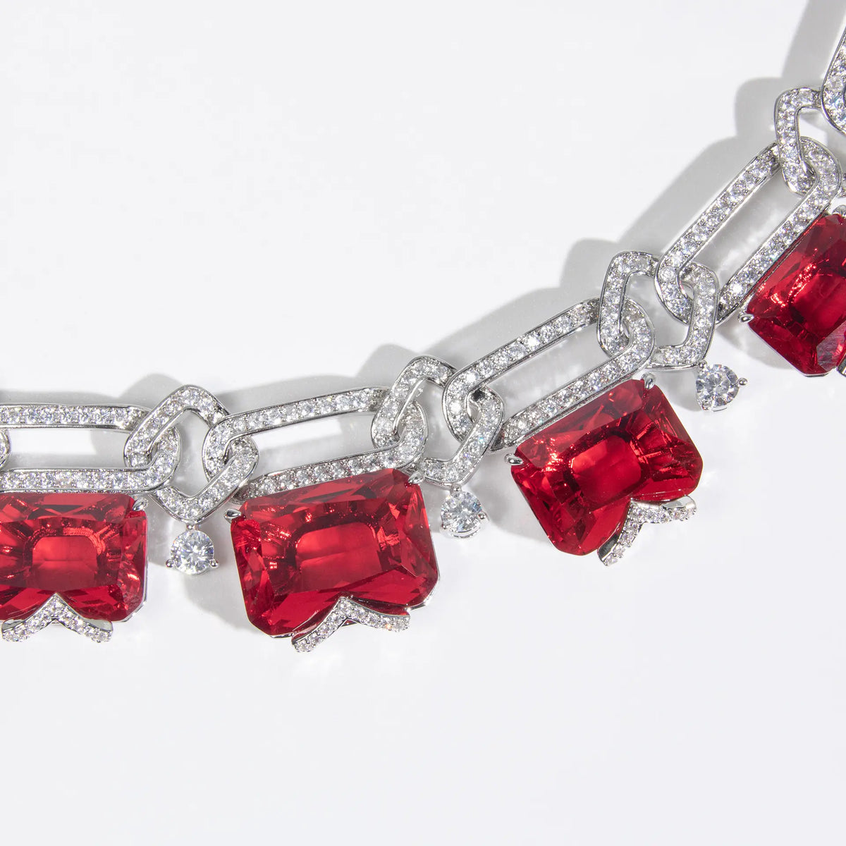 Luxury Multicolor Crystal Statement Necklace and Earrings Jewelry Set