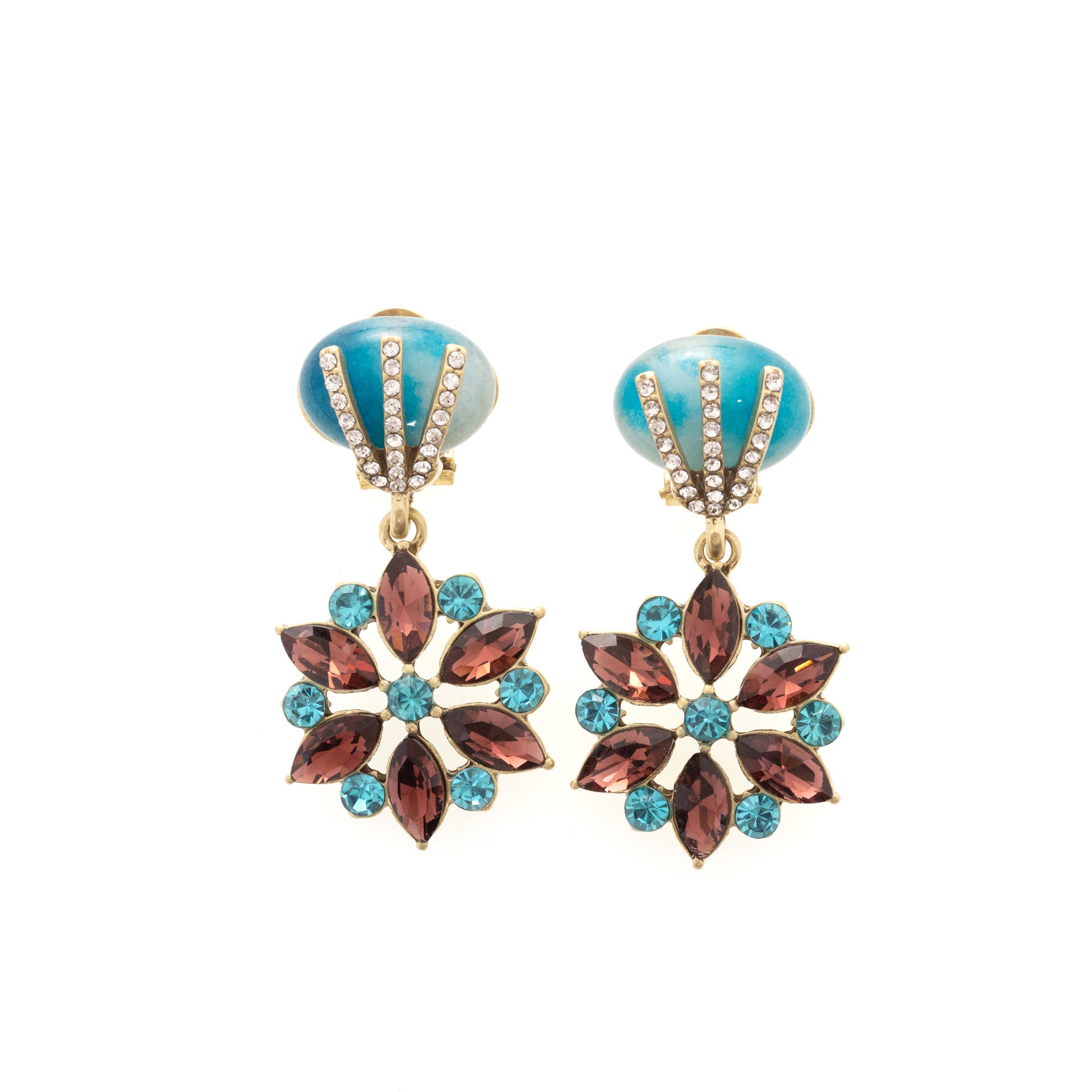 Fashion medieval creative niche design retro earrings set