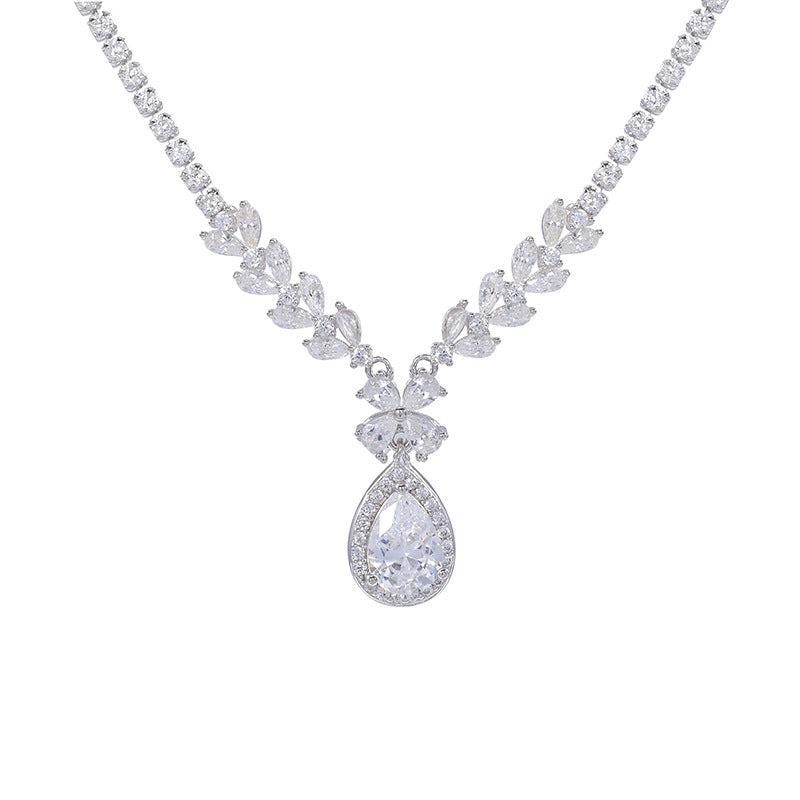 Fashion water drop opal necklace