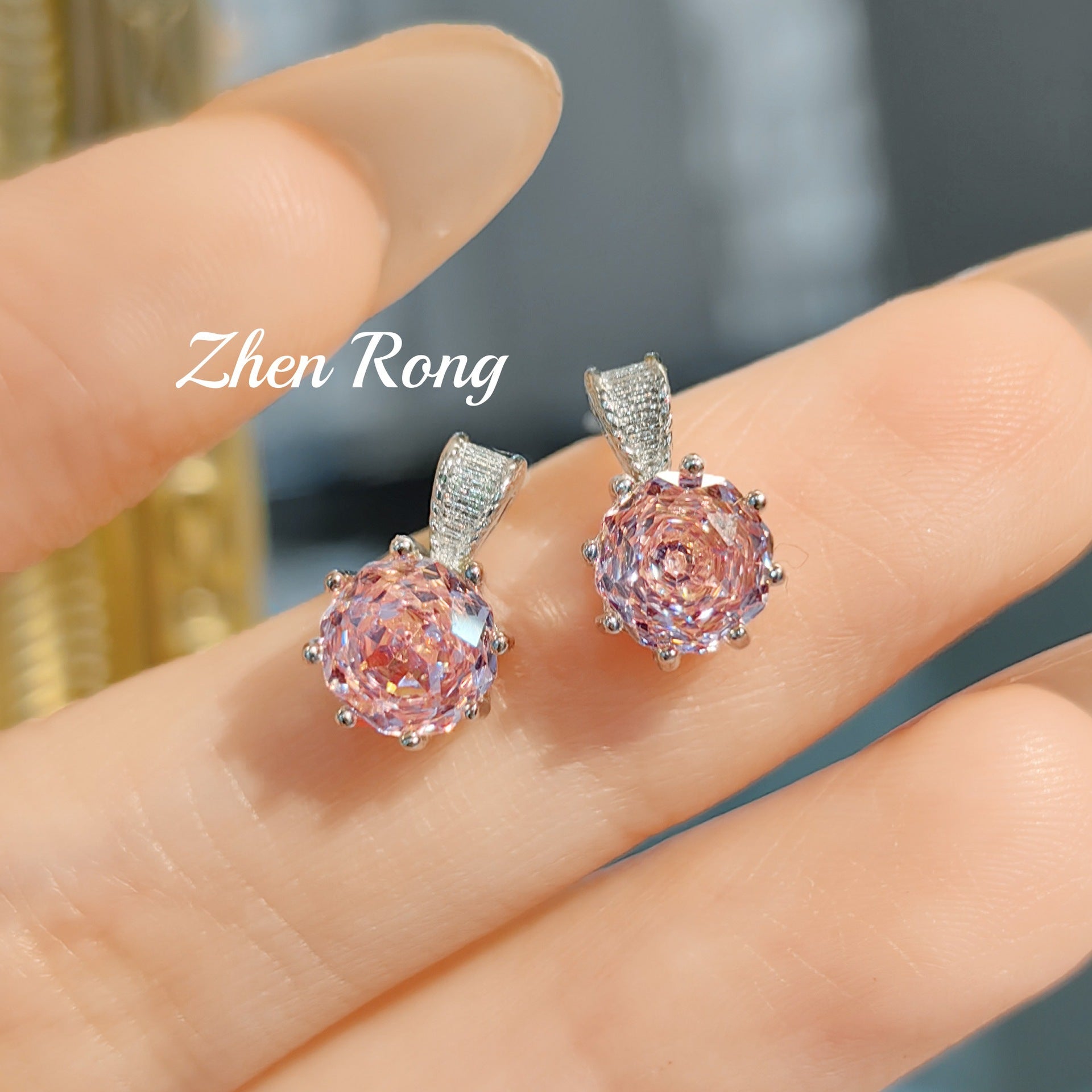 Light luxury brushed rose color treasure series