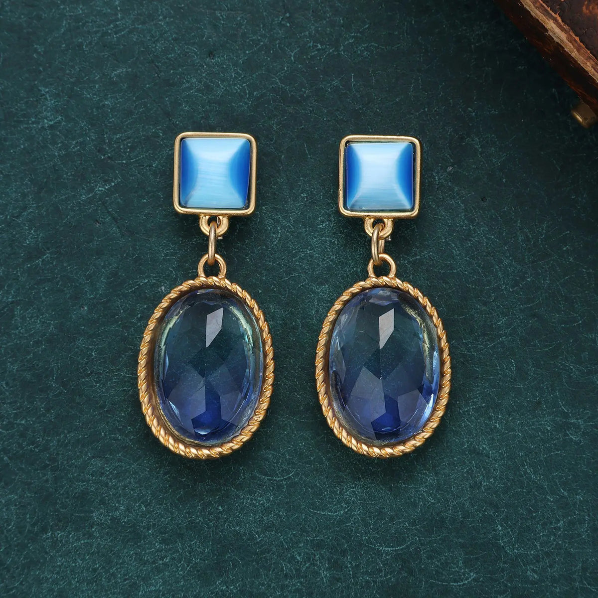 Boucles d'oreilles saphir haut de gamme de niche
