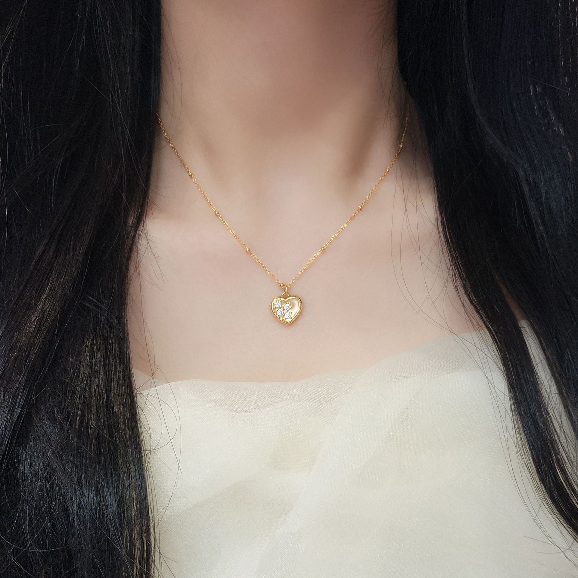 925 Sterling Silver Lava Love Necklace