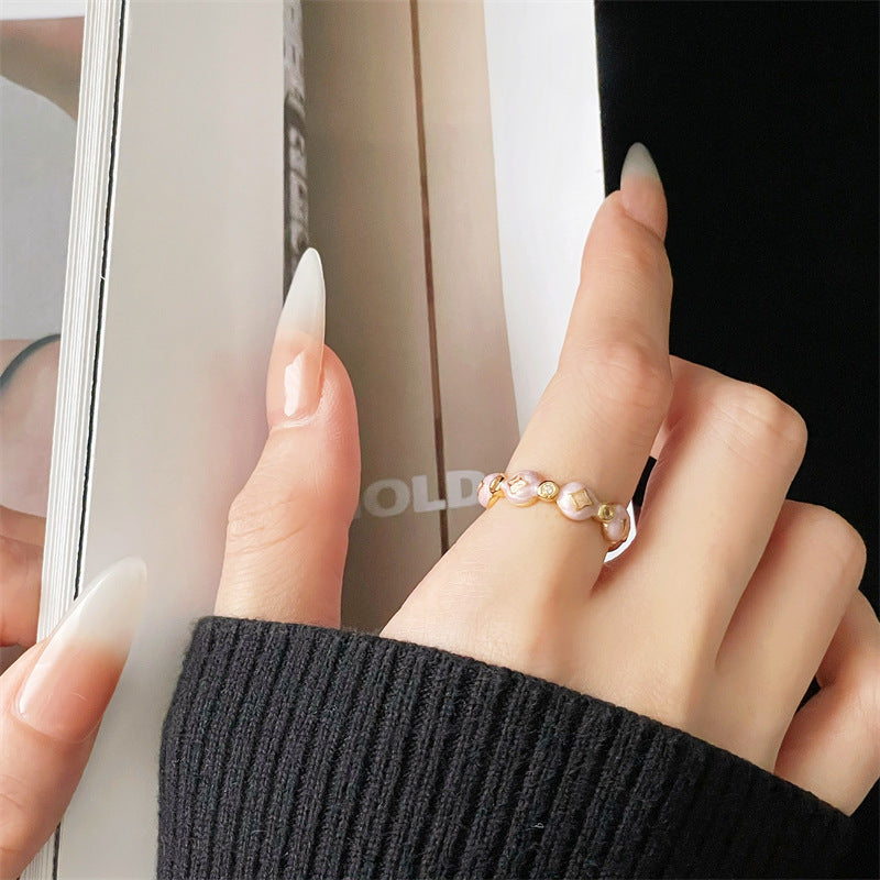 Light luxury colored treasure series ring