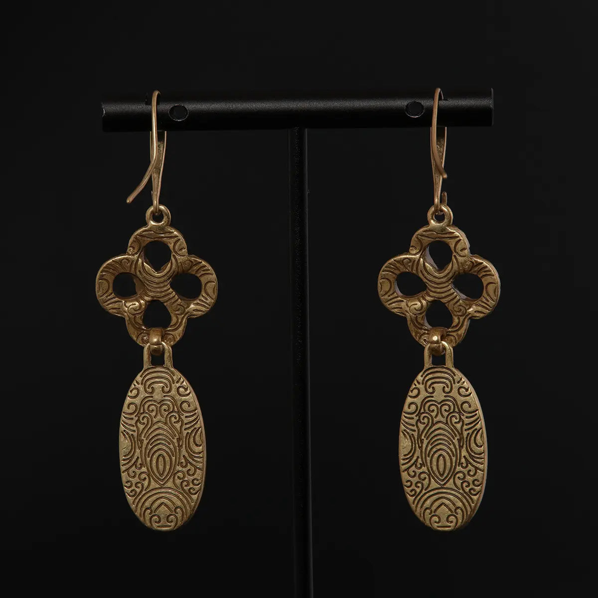 Parure de collier médiévale en cuivre plaqué œil de tigre ancien