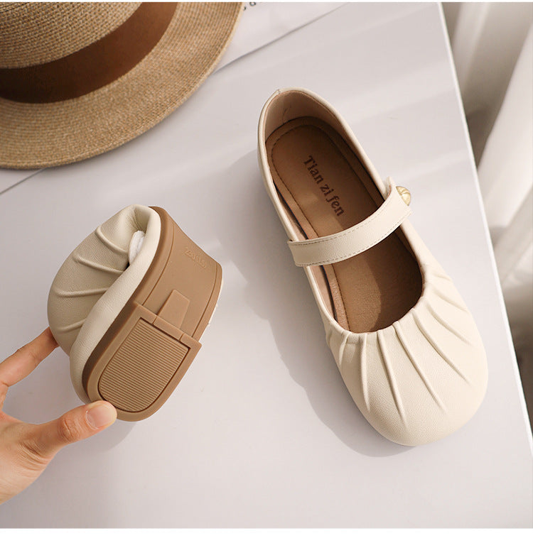 Französische Vintage Mary Jane Damen Loafer