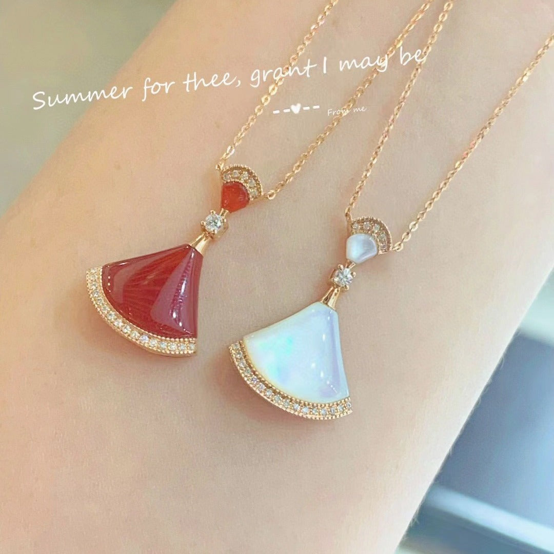 Fashion small fan shell necklace