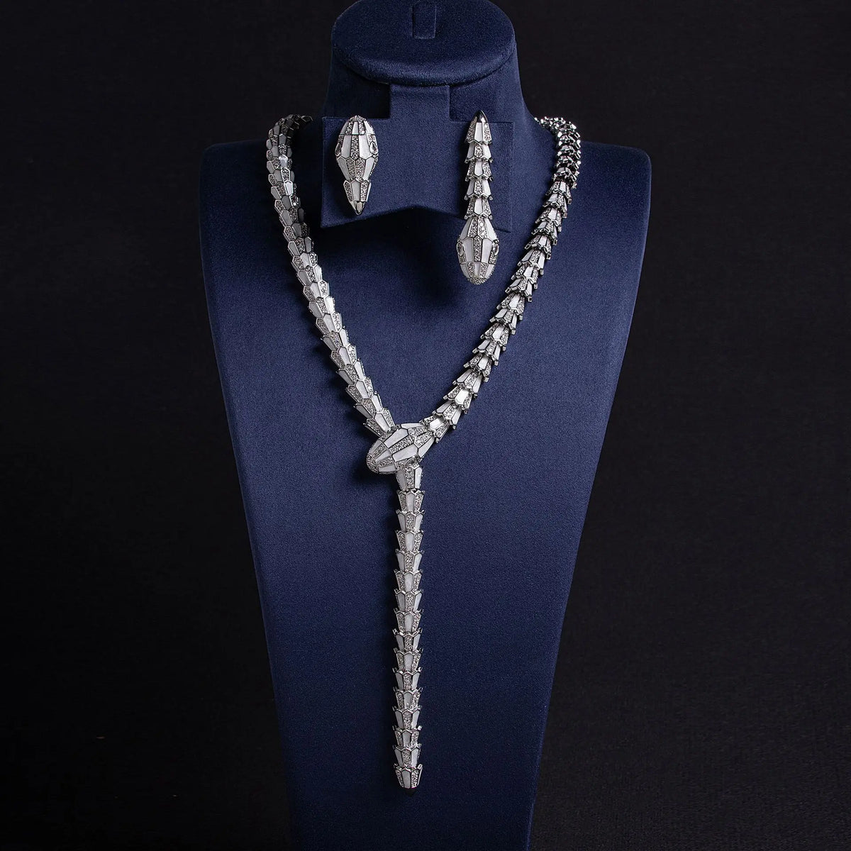 Snake oil necklace personalized niche fashion retro snake necklace set