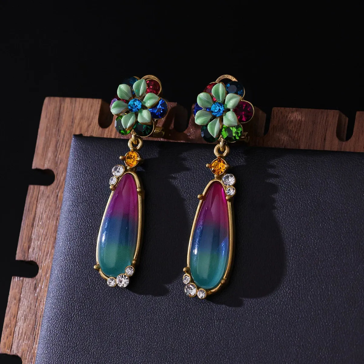Parure Collier Fleur Vintage Luxe Léger