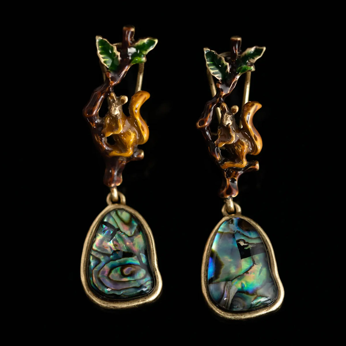 Série de boucles d'oreilles de style médiéval rétro et de niche