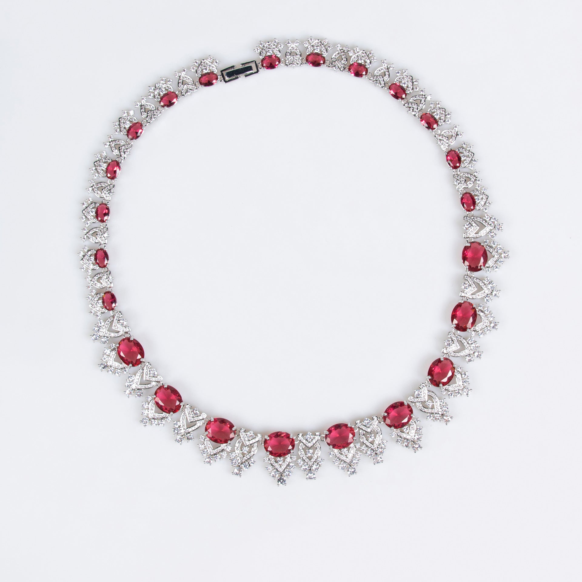 Luxury Multicolor Gemstone Necklace Set for Women – Elegant Statement Jewelry with Matching Earrings