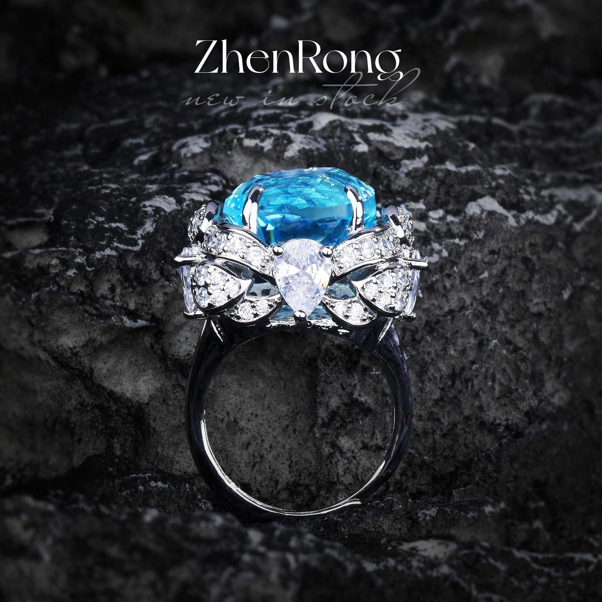 Fashion sea blue Paraiba big color treasure series