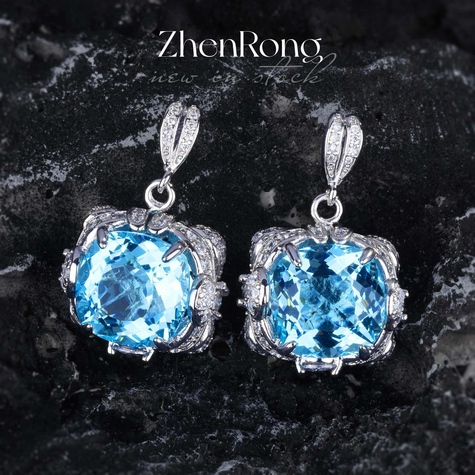 Fashion sea blue Paraiba big color treasure series