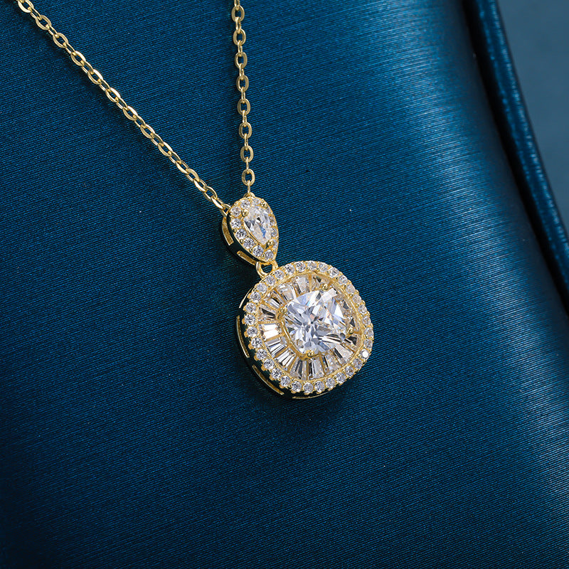 S925 Silver Full Diamond Necklace