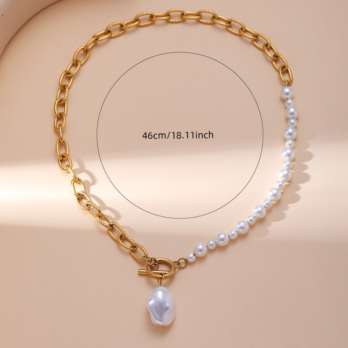 New retro special-shaped pearl necklace