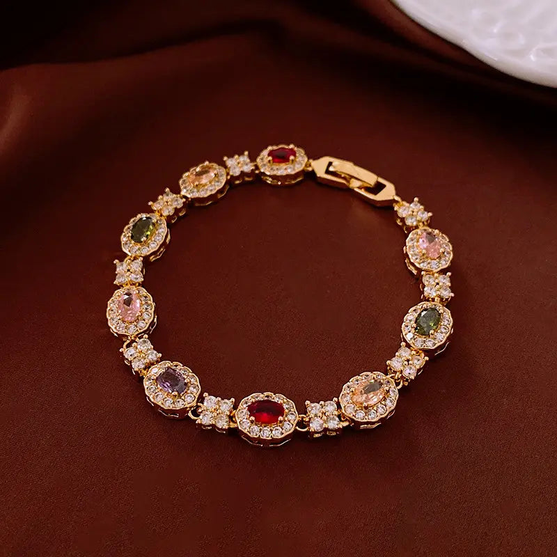 Bracelet de luxe en cristal taillé « Love »