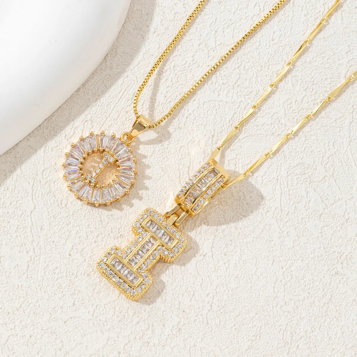 Collier Lettre Plein Sucre de Roche Diamant 26