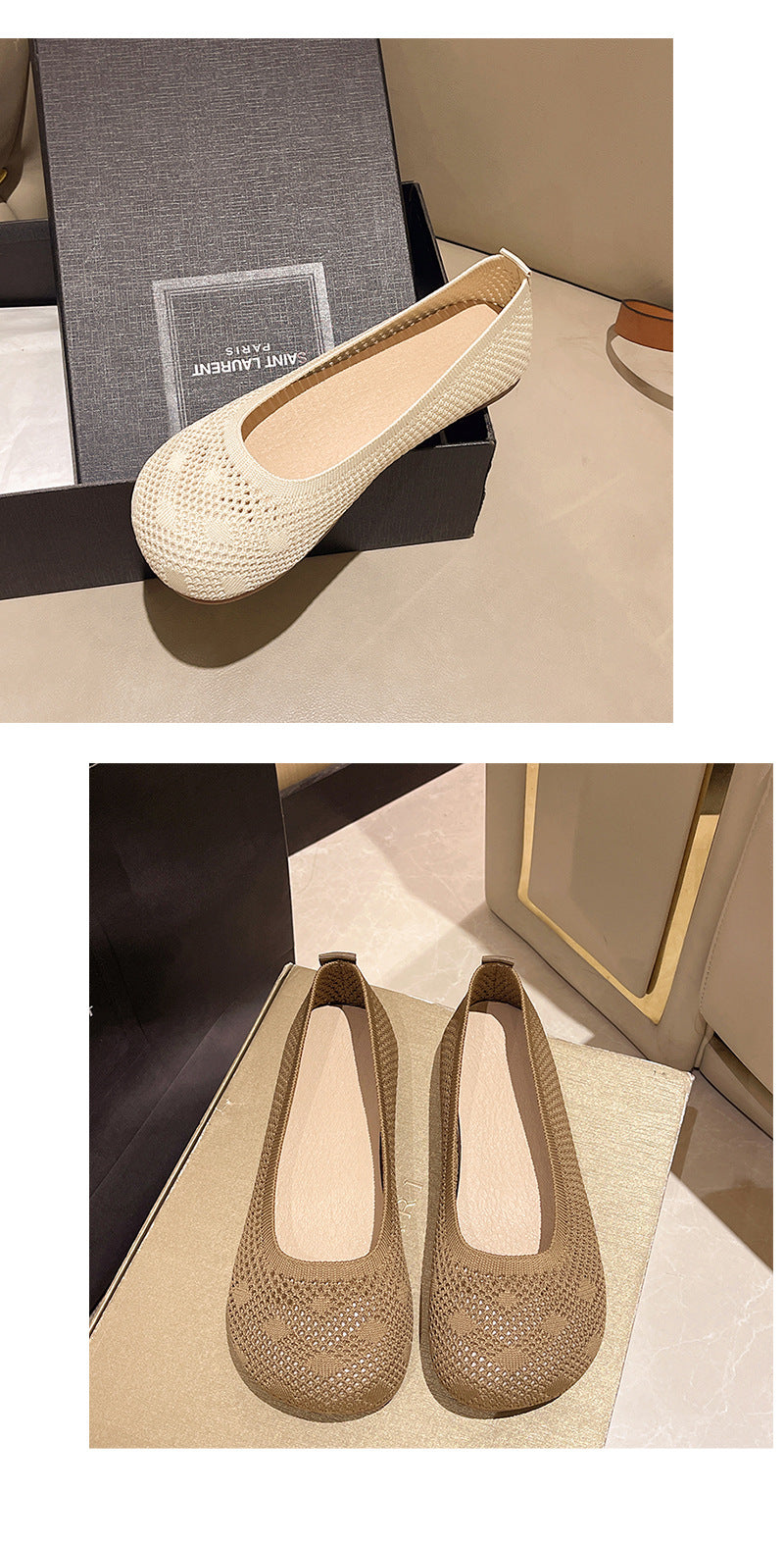 Eco-friendly fashion women's woven hollow loafers