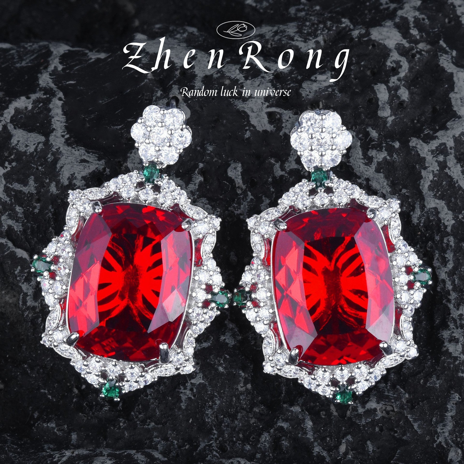 Fashion emerald big gem color treasure series