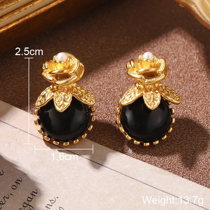 Boucles d'oreilles clous fantaisie médiévales, série