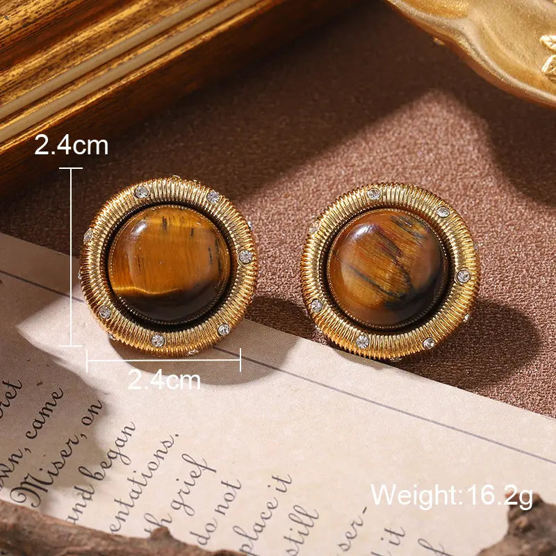 Boucles d'oreilles clous fantaisie médiévales, série