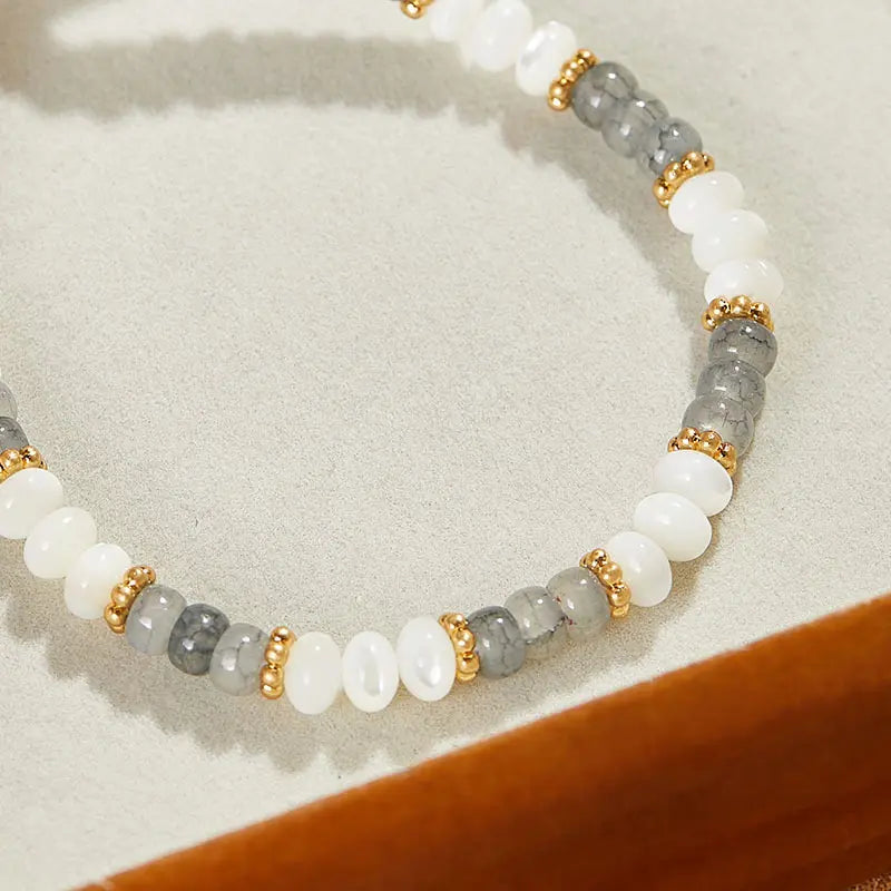 Collier Merard Nacre Orné d'Or 18 carats