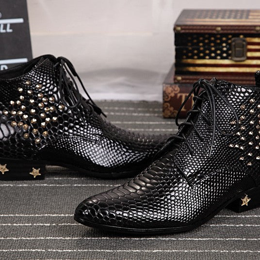 Vintage Leather Pointed leather casual Chelsea Boots designer fashion boots ankle boots for men cowboy boots genuine leather boots for motorcycle