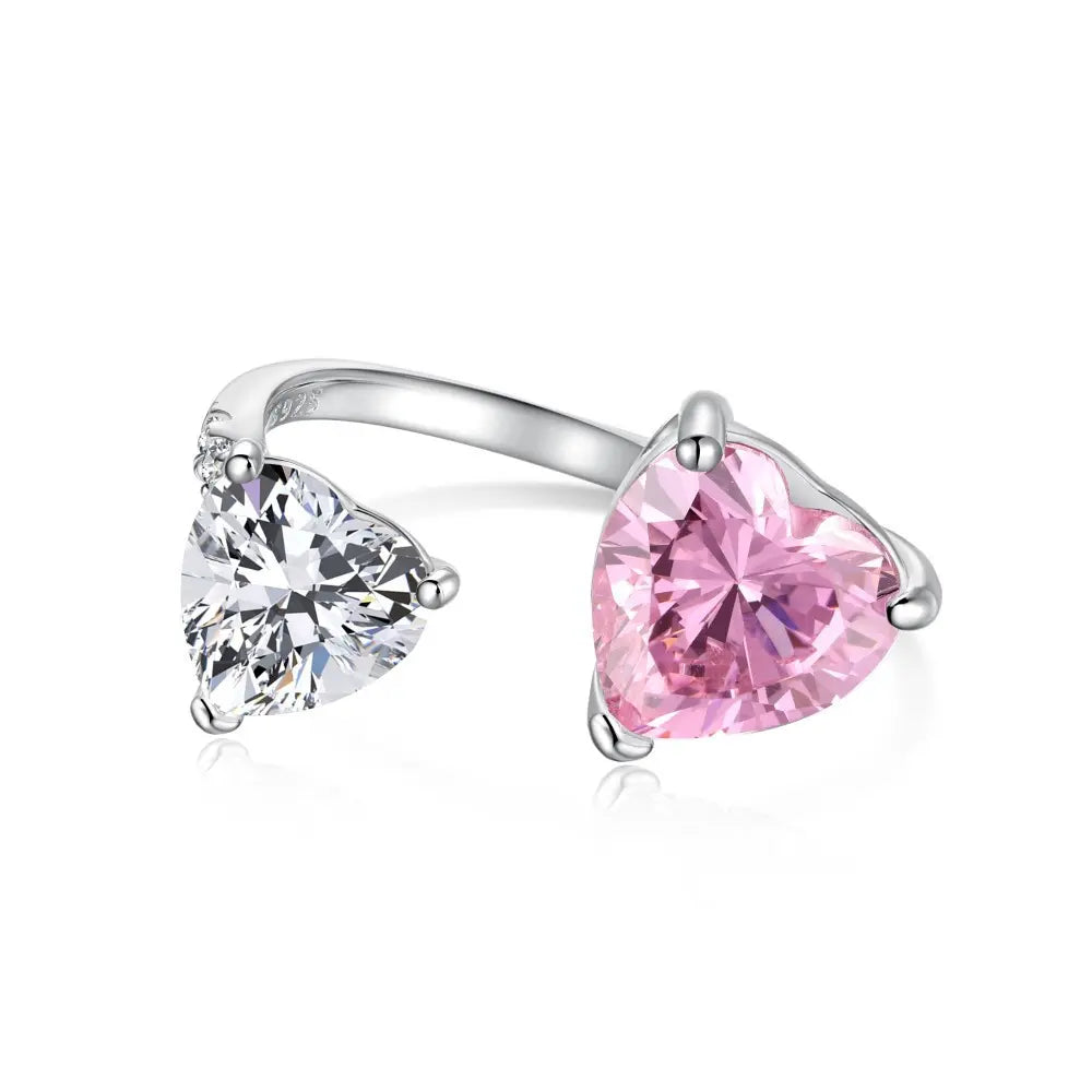 Collection de bagues nœud rose