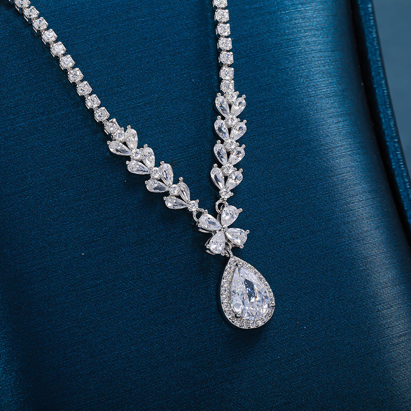 Fashion water drop opal necklace