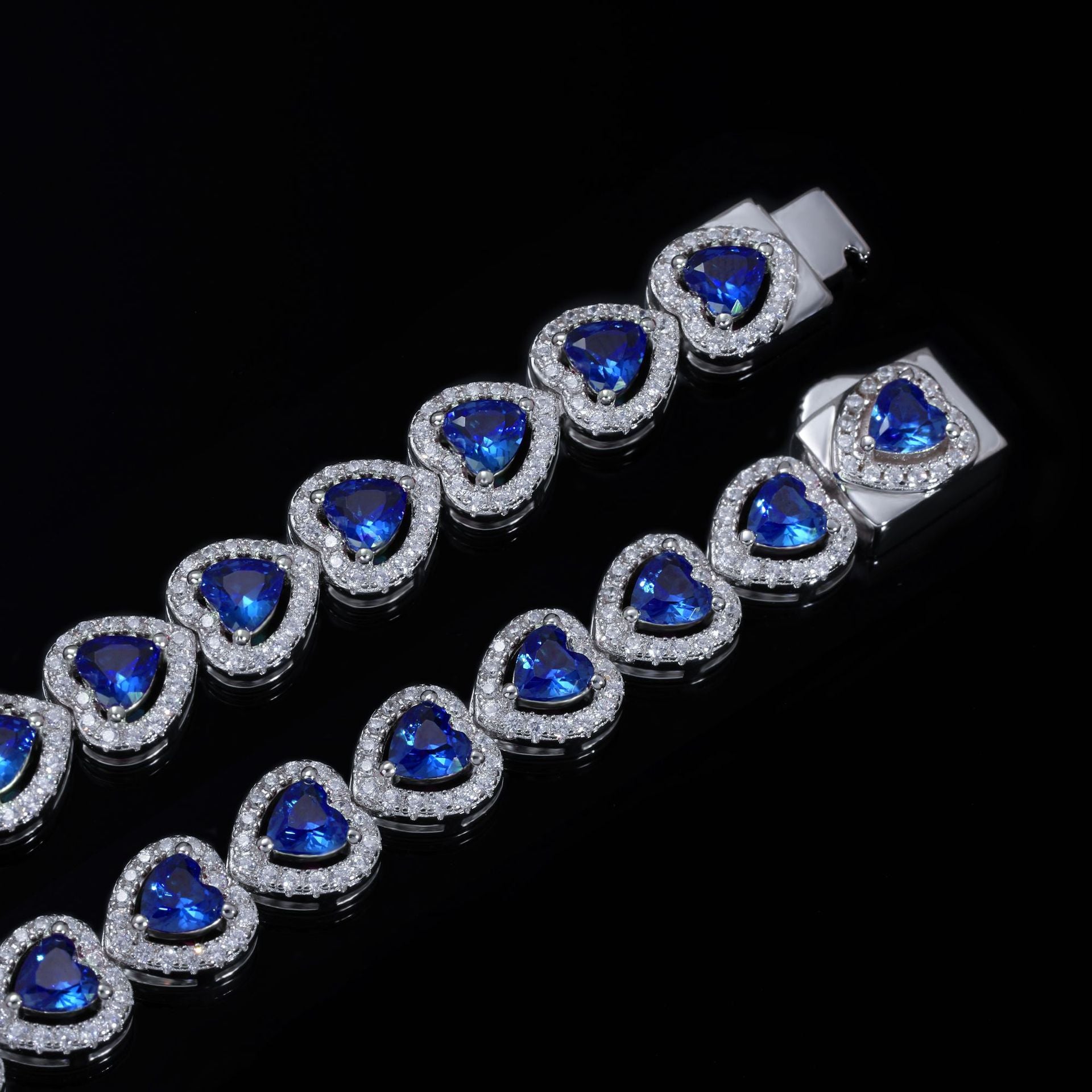 Fashion classic color love zircon bracelet