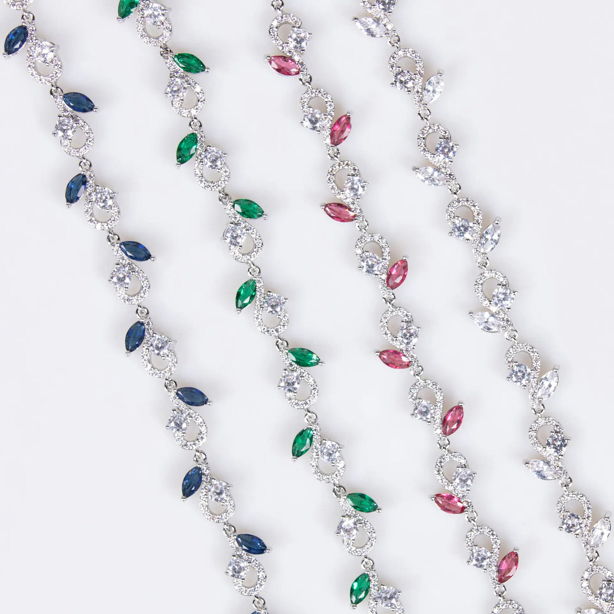 Luxury Multicolor Crystal Bracelet – Elegant Gemstone Jewelry for Women