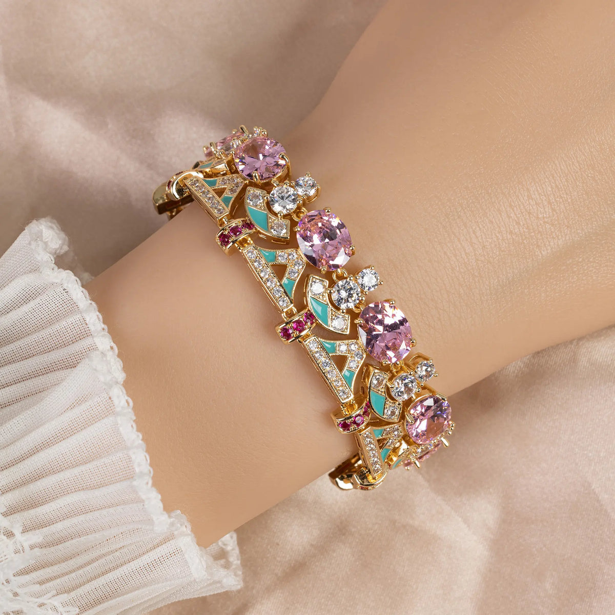 Bracelet de luxe multigemme – Bijoux élégants pour femmes