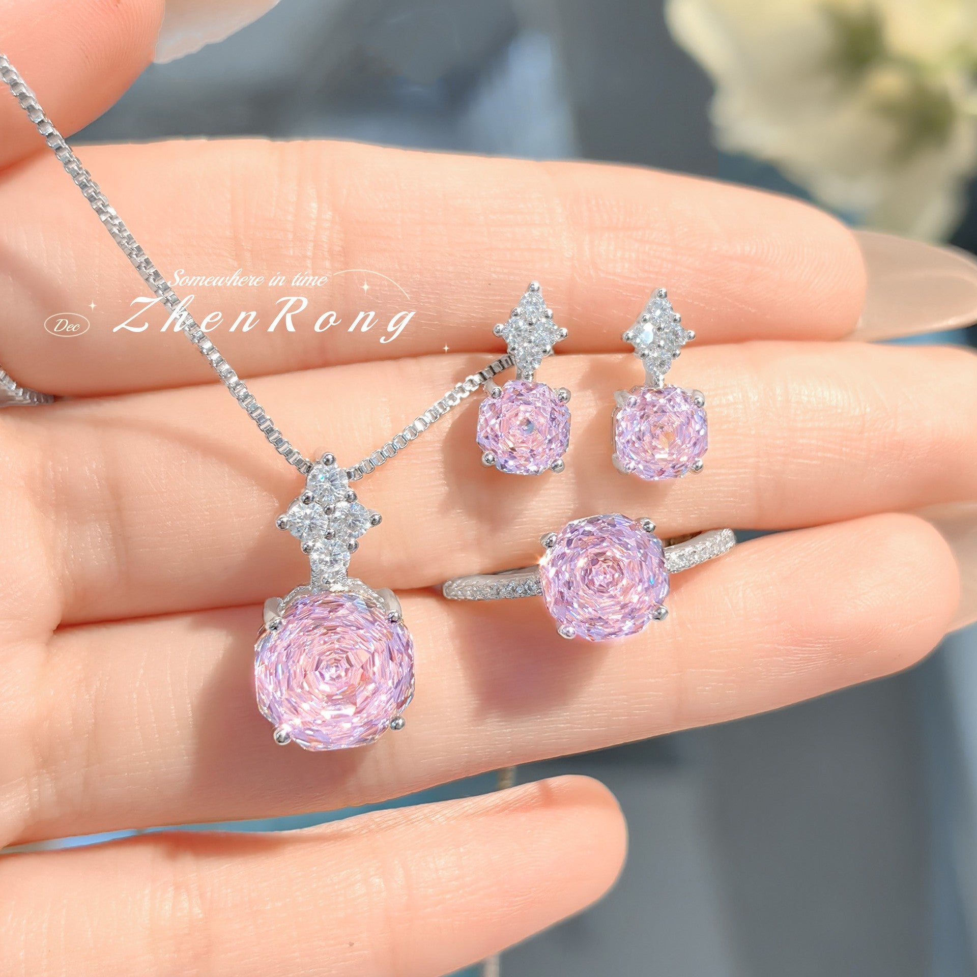 Fashion light luxury star anise rose color treasure series