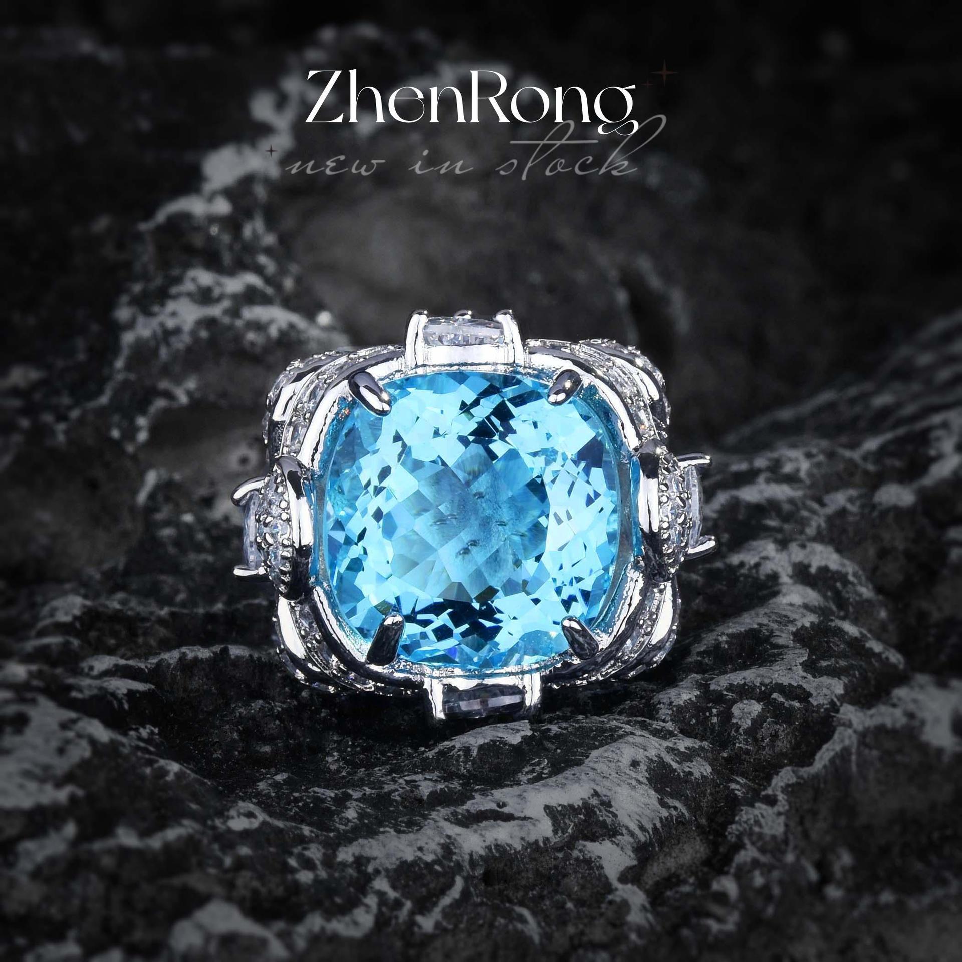 Fashion sea blue Paraiba big color treasure series