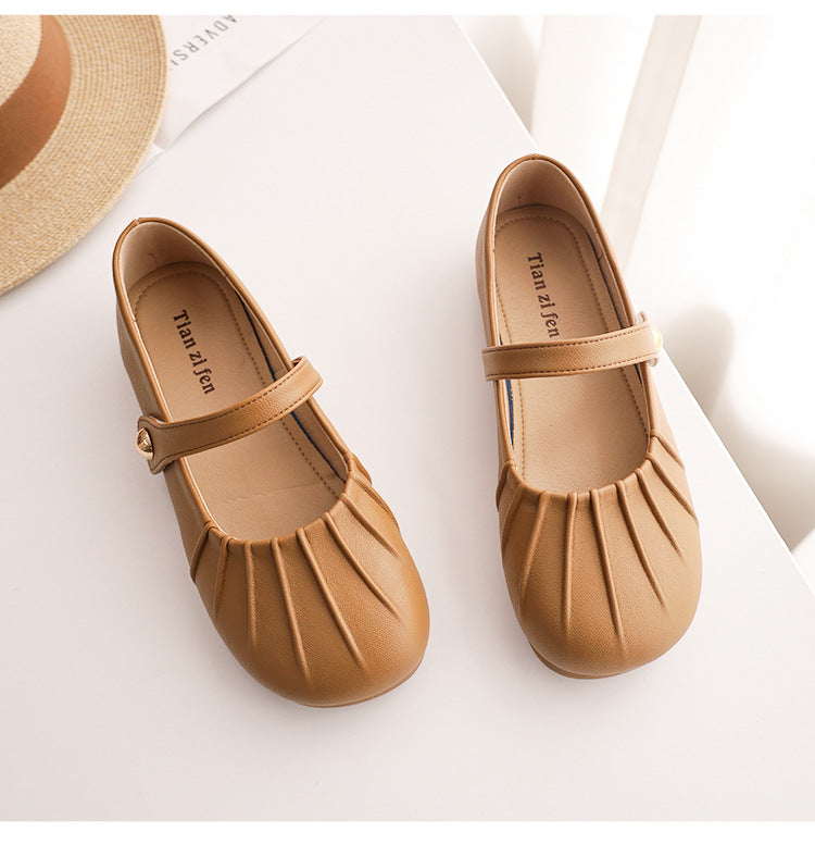 Französische Vintage Mary Jane Damen Loafer