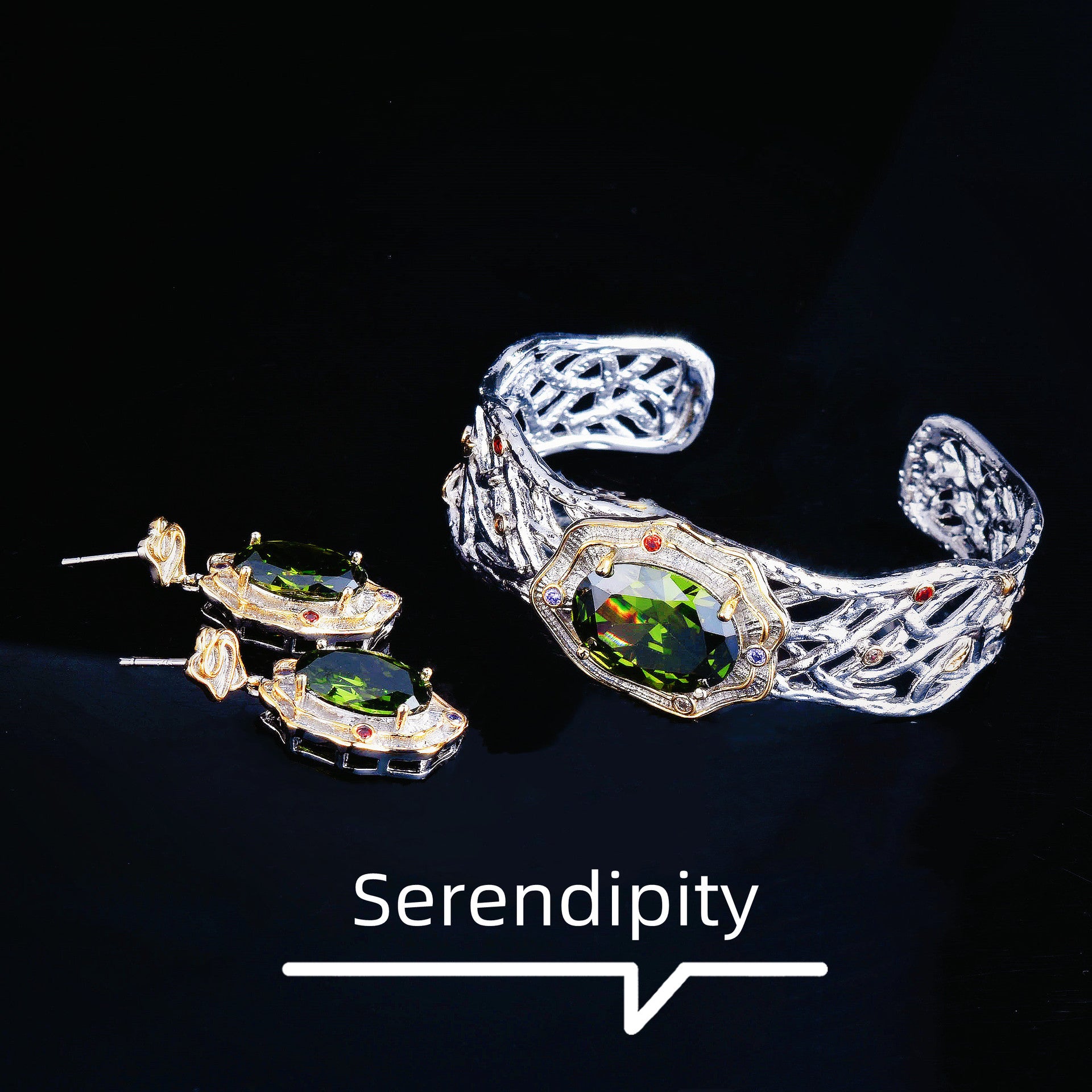 New high-end retro wind green color treasure series