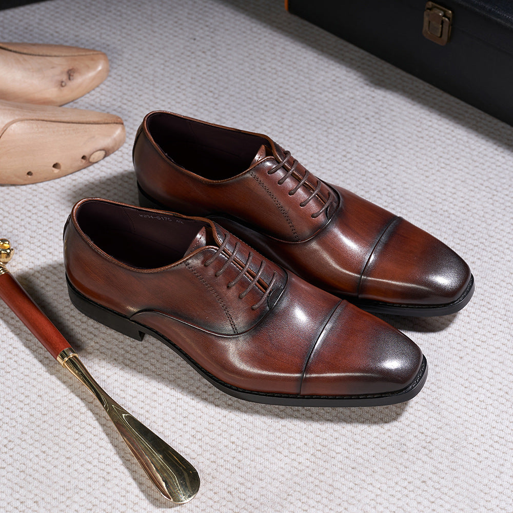 Business Dress Oxford Shoes Men's British Classic Leather Shoes