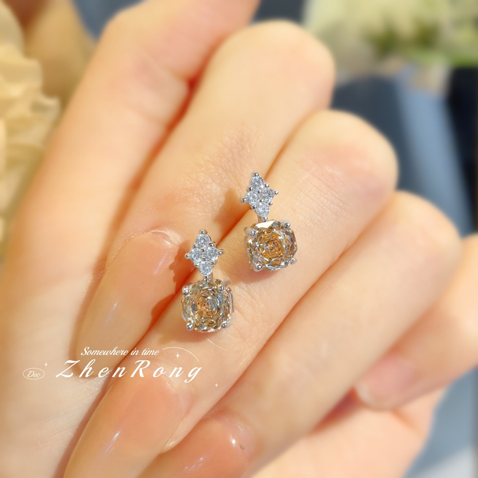 Fashion light luxury star anise rose color treasure series