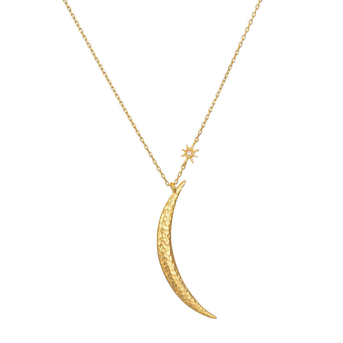 Sun and Moon Double Stacked Necklace