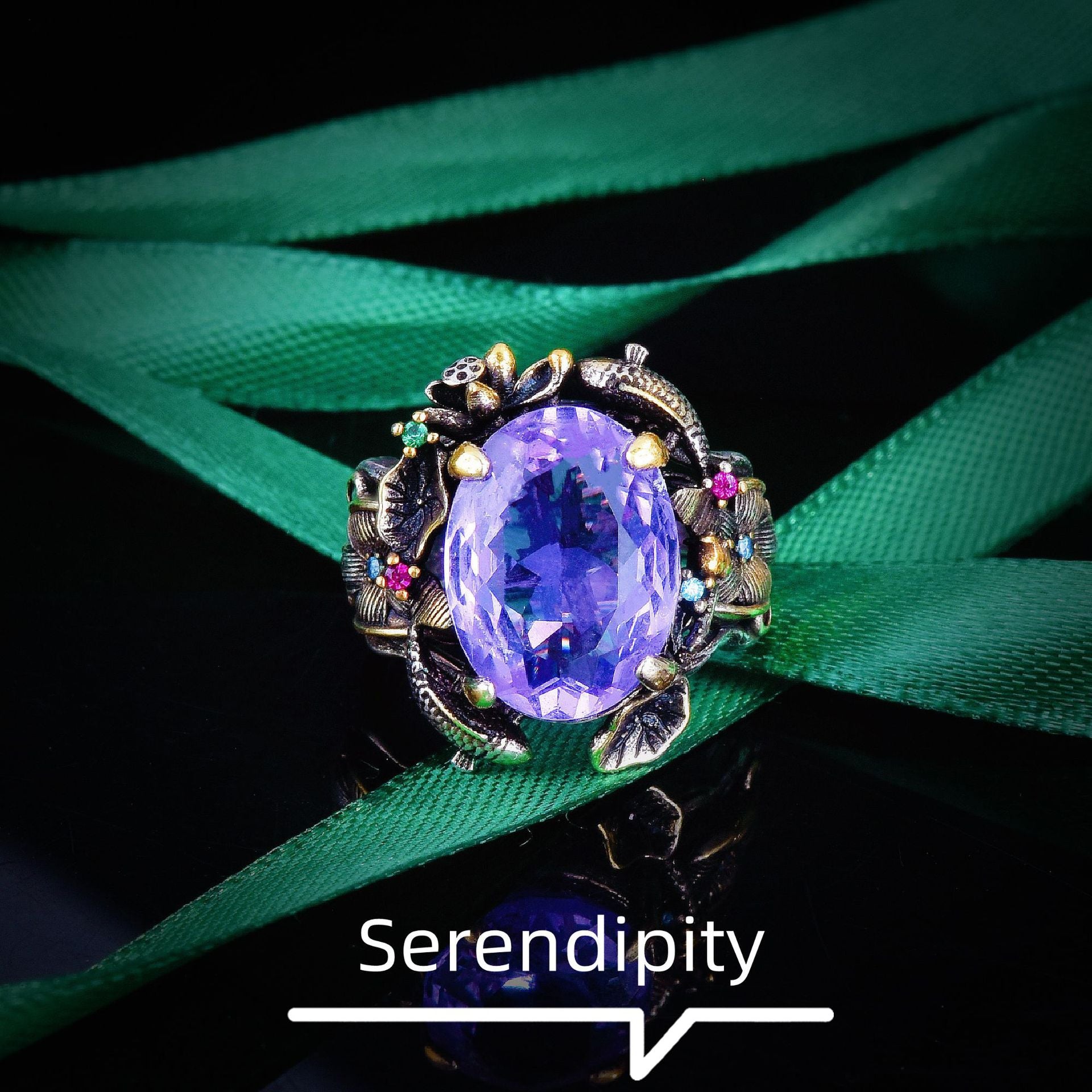 Italian retro hollow flower silk color treasure series