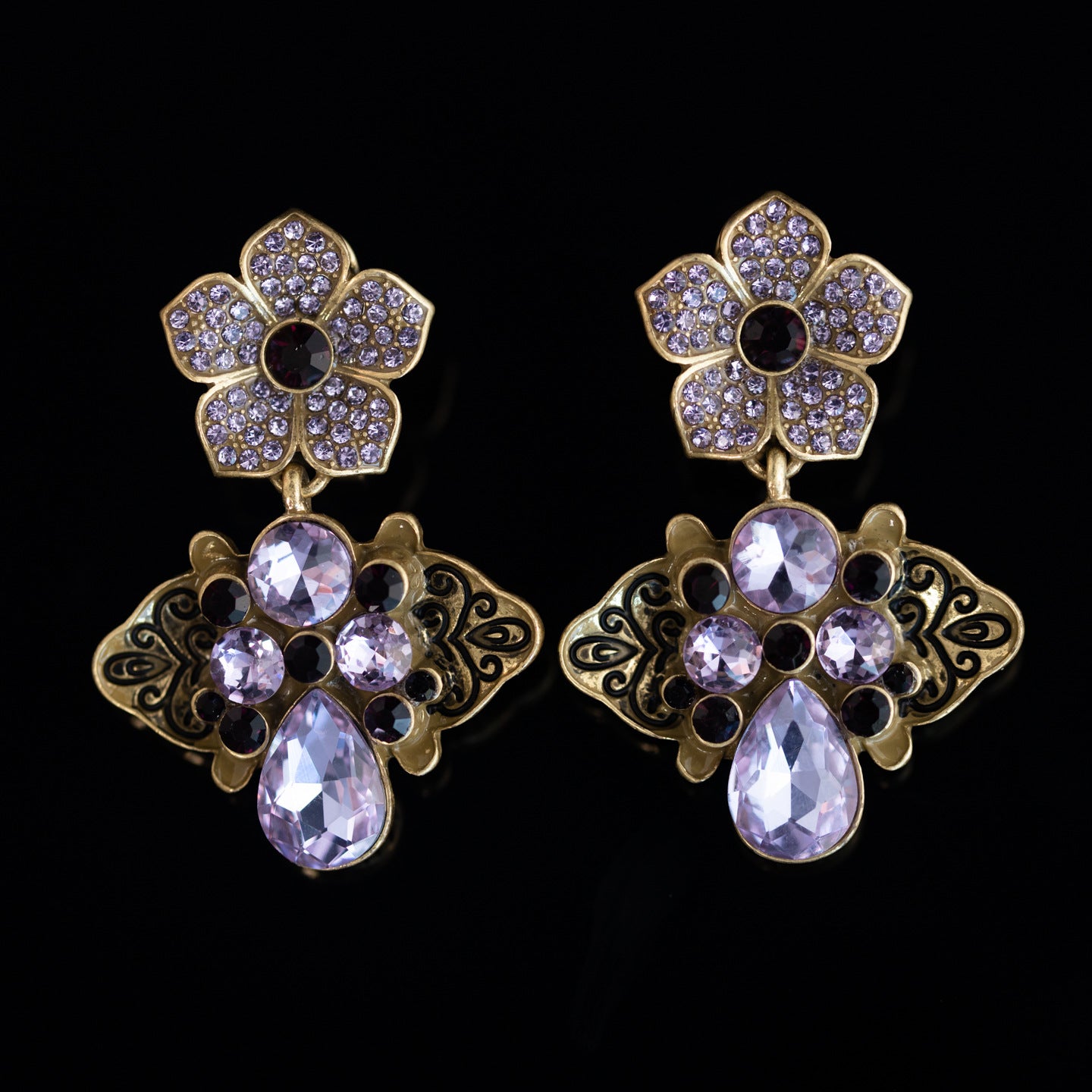 Fashion medieval retro niche earrings series