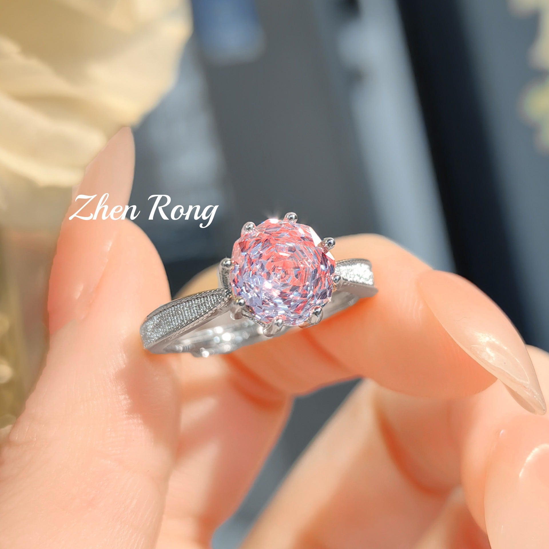 Light luxury brushed rose color treasure series