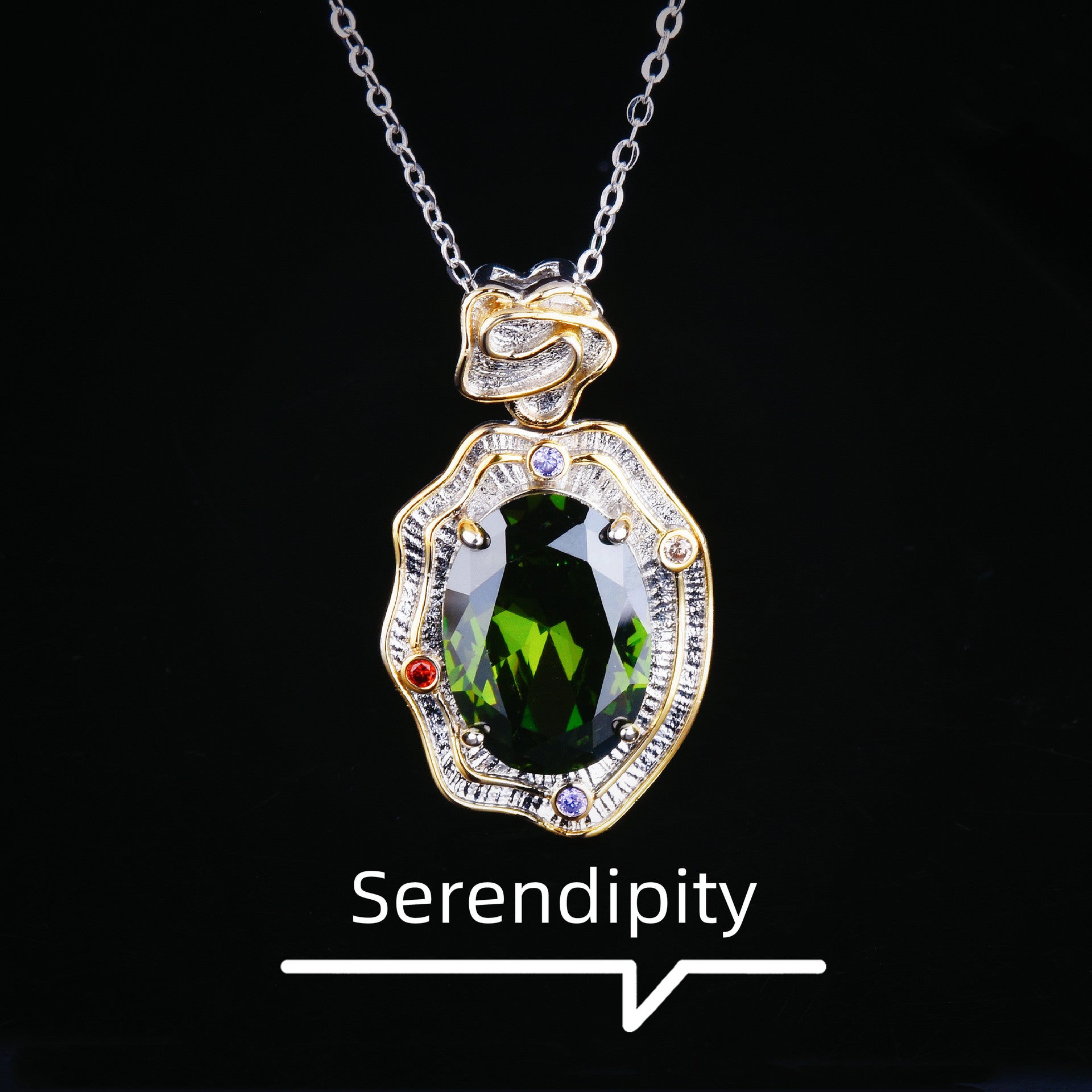 New high-end retro wind green color treasure series